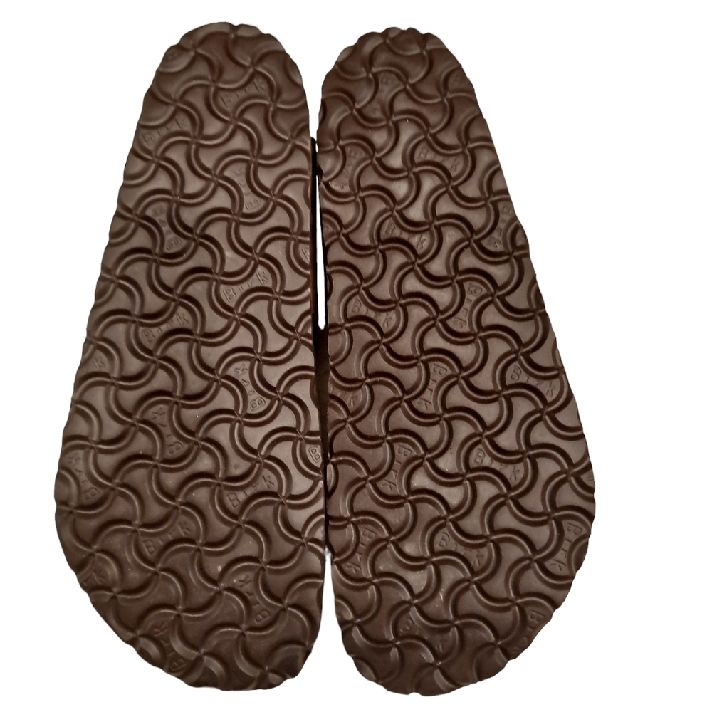 Birkenstock Ramses Dark Brown Birko Flor Thong Sandals Women's sz10 Men'… - Picture 4 of 7